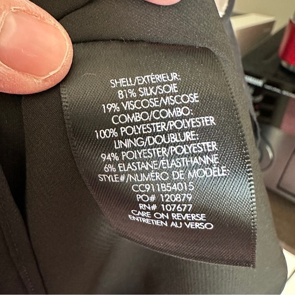 Alice + Olivia Women’s XS‎ Silk Drape Neck Ribbon Tape Blast $225 NWT - Picture 5 of 13